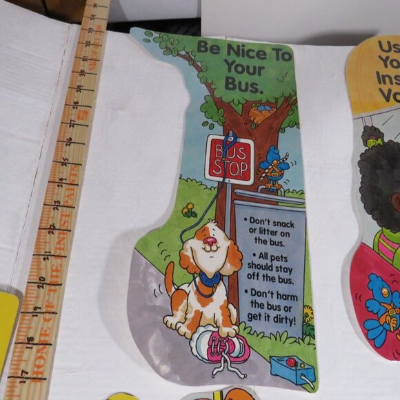 School Bus Safety BULLETIN BOARD SET LAMINATED - Picture 4 of 11